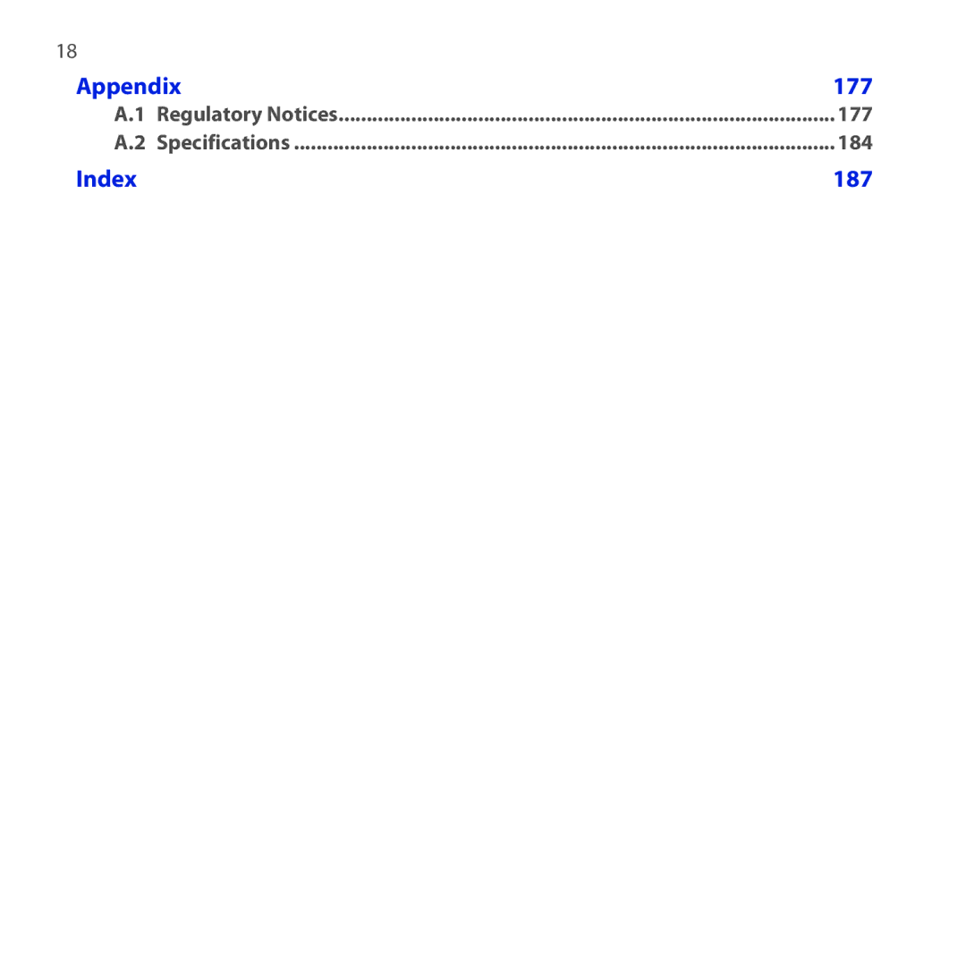 HTC DREA160 user manual Appendix 177 